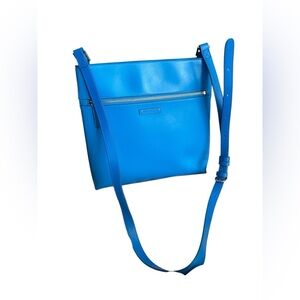 Vera Bradley Sky Blue Faux Leather Crossbody Bag